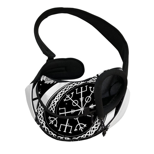Viking Celtic Trinity Knot Print Pet Sling Carrier
