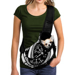 Viking Celtic Trinity Knot Print Pet Sling Carrier