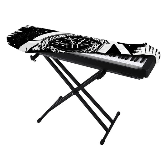 Viking Celtic Trinity Knot Print Piano Keyboard Cover