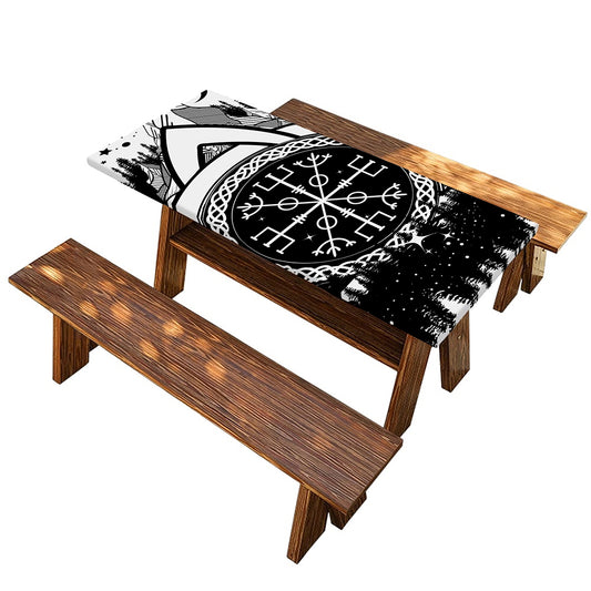 Viking Celtic Trinity Knot Print Picnic Table Cover