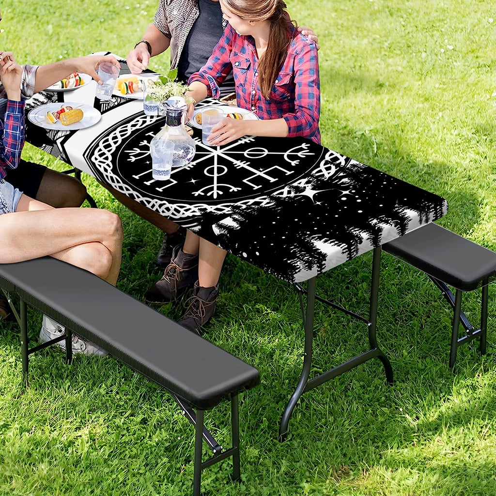 Viking Celtic Trinity Knot Print Picnic Table Cover