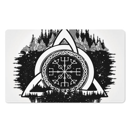 Viking Celtic Trinity Knot Print Polyester Doormat