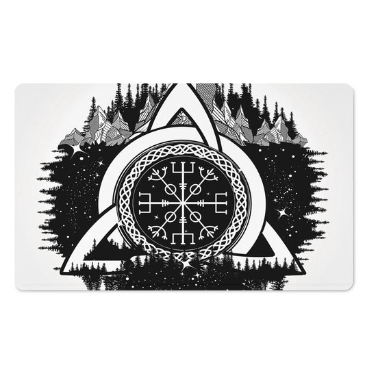 Viking Celtic Trinity Knot Print Polyester Doormat