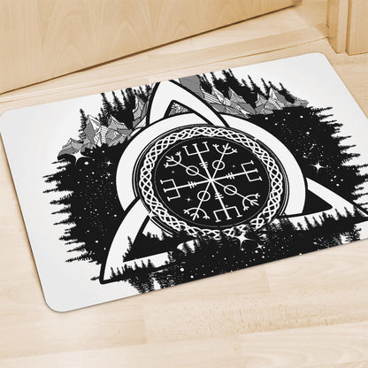 Viking Celtic Trinity Knot Print Polyester Doormat