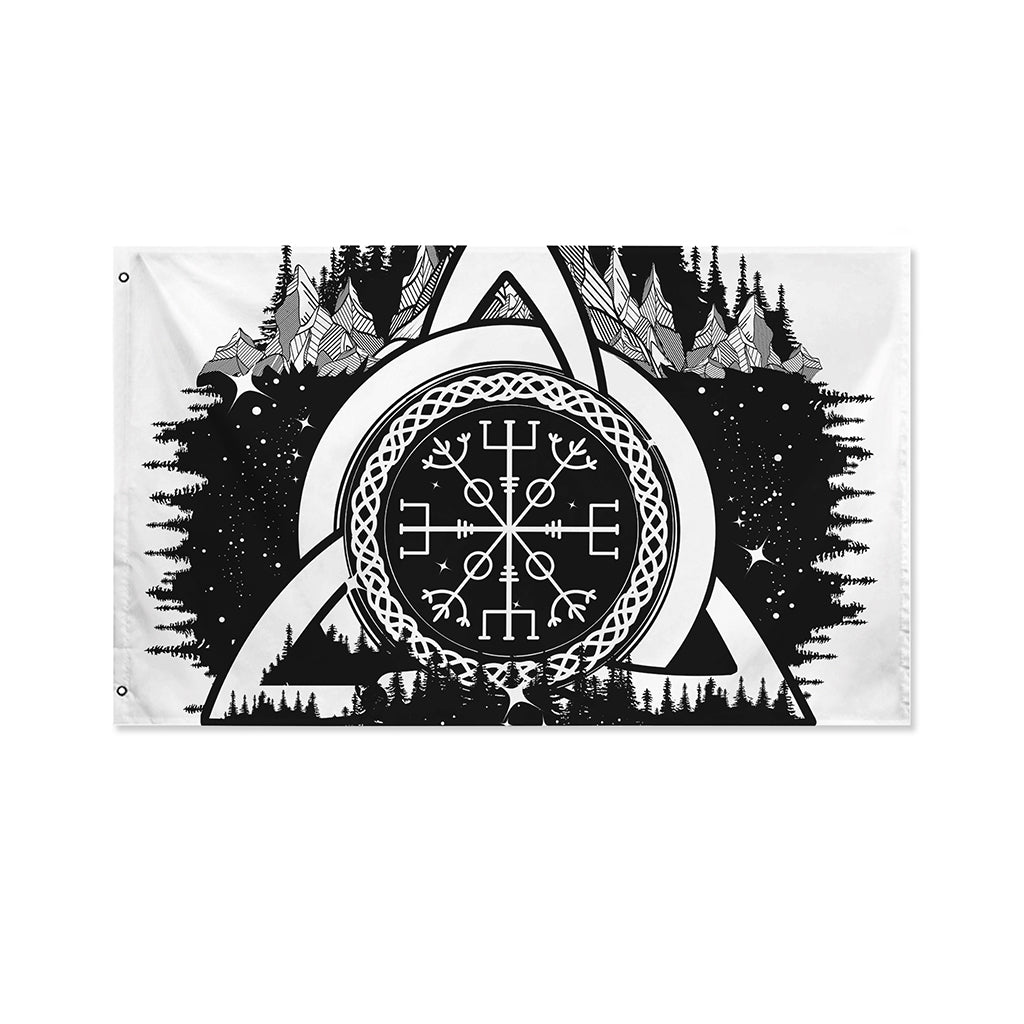 Viking Celtic Trinity Knot Print Polyester Flag