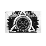 Viking Celtic Trinity Knot Print Polyester Flag