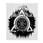 Viking Celtic Trinity Knot Print Polyester Shower Curtain