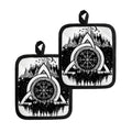 Viking Celtic Trinity Knot Print Pot Holders