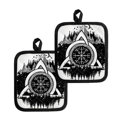 Viking Celtic Trinity Knot Print Pot Holders