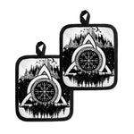 Viking Celtic Trinity Knot Print Pot Holders