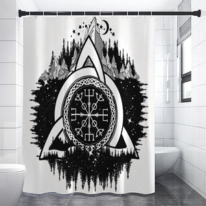 Viking Celtic Trinity Knot Print Premium Shower Curtain