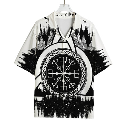 Viking Celtic Trinity Knot Print Rayon Hawaiian Shirt