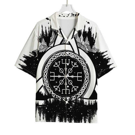 Viking Celtic Trinity Knot Print Rayon Hawaiian Shirt