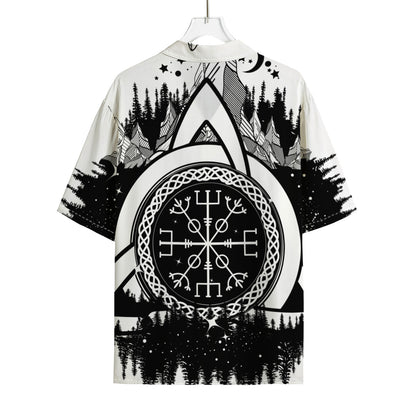 Viking Celtic Trinity Knot Print Rayon Hawaiian Shirt