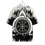 Viking Celtic Trinity Knot Print Rayon Hawaiian Shirt