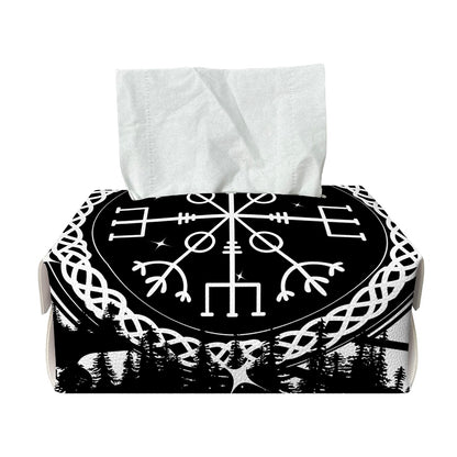 Viking Celtic Trinity Knot Print Rectangle Tissue Box Cover