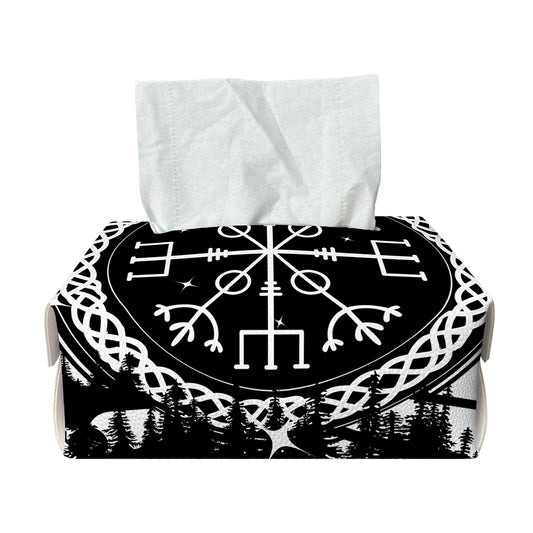 Viking Celtic Trinity Knot Print Rectangle Tissue Box Cover