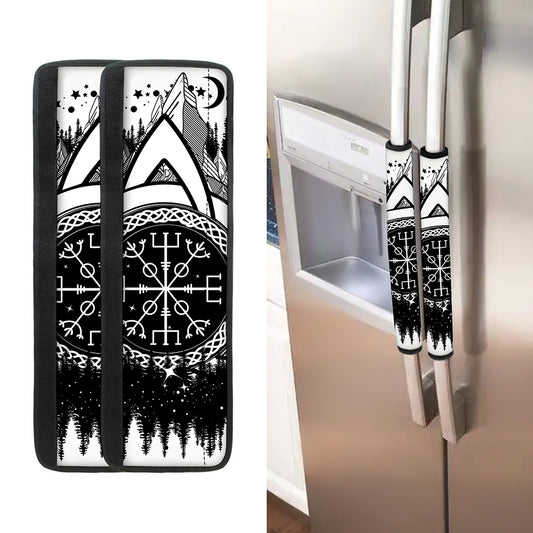 Viking Celtic Trinity Knot Print Refrigerator Handle Covers