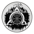 Viking Celtic Trinity Knot Print Round Floor Mat