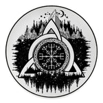 Viking Celtic Trinity Knot Print Round Floor Mat