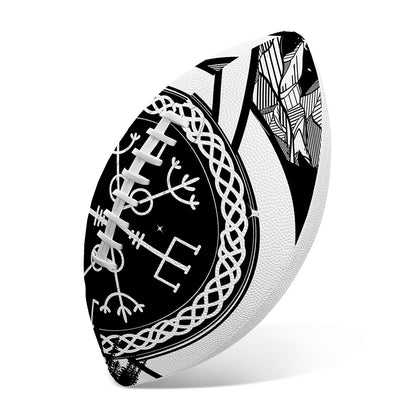 Viking Celtic Trinity Knot Print Rugby Ball