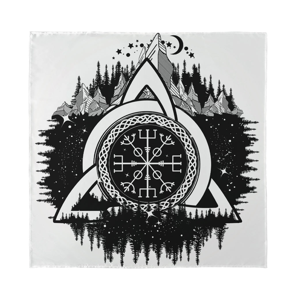 Viking Celtic Trinity Knot Print Silk Bandana