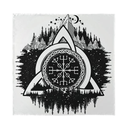 Viking Celtic Trinity Knot Print Silk Bandana