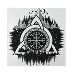 Viking Celtic Trinity Knot Print Silk Bandana