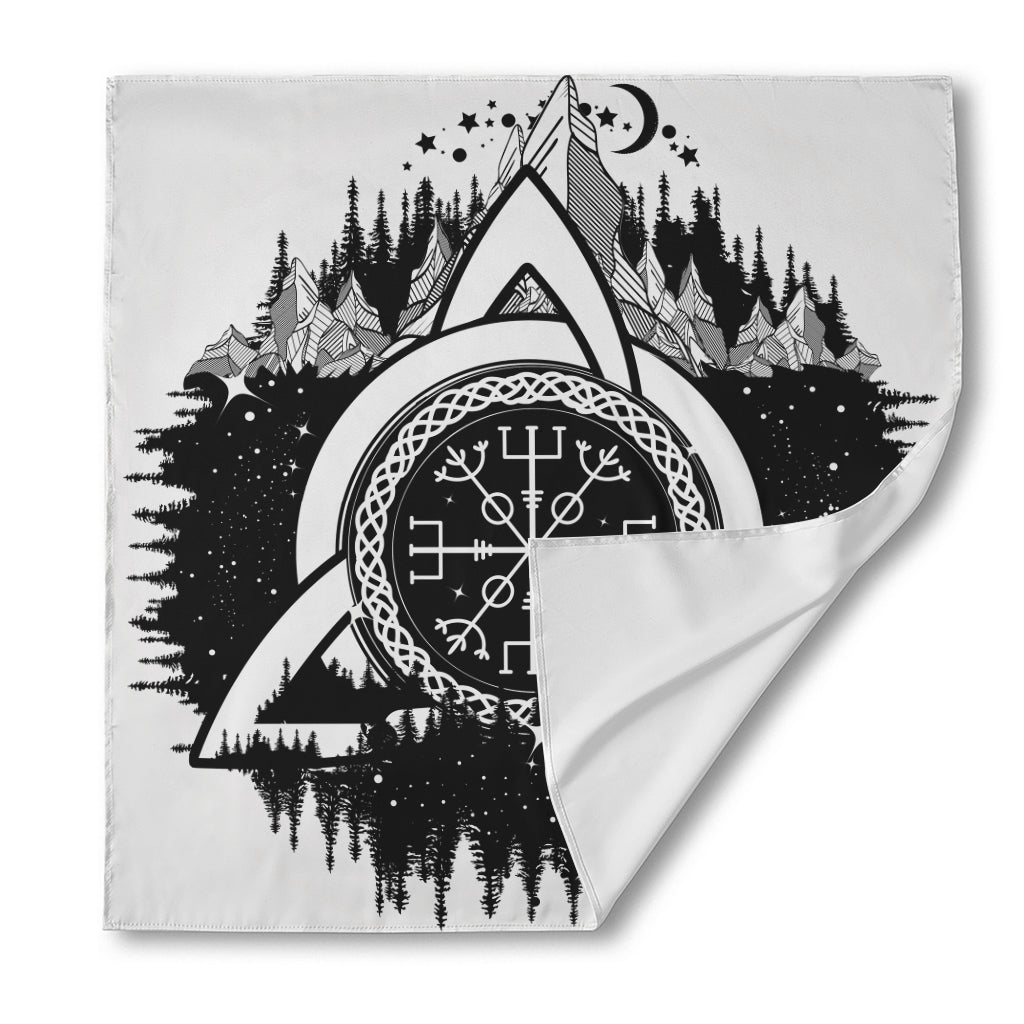 Viking Celtic Trinity Knot Print Silk Bandana