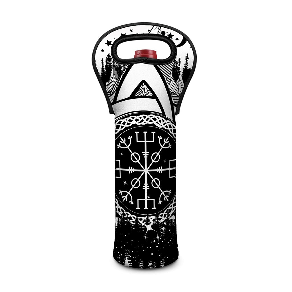 Viking Celtic Trinity Knot Print Single Neoprene Wine Tote