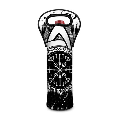 Viking Celtic Trinity Knot Print Single Neoprene Wine Tote