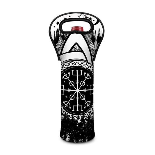 Viking Celtic Trinity Knot Print Single Neoprene Wine Tote