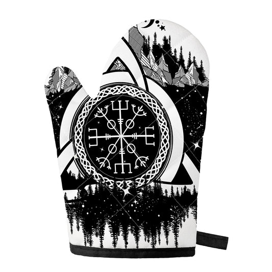 Viking Celtic Trinity Knot Print Single Oven Mitt