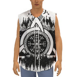 Viking Celtic Trinity Knot Print Sleeveless Baseball Jersey