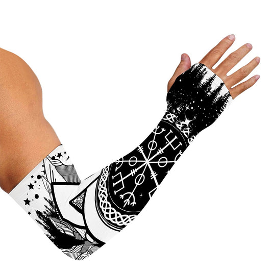 Viking Celtic Trinity Knot Print Sun Protection Arm Sleeves