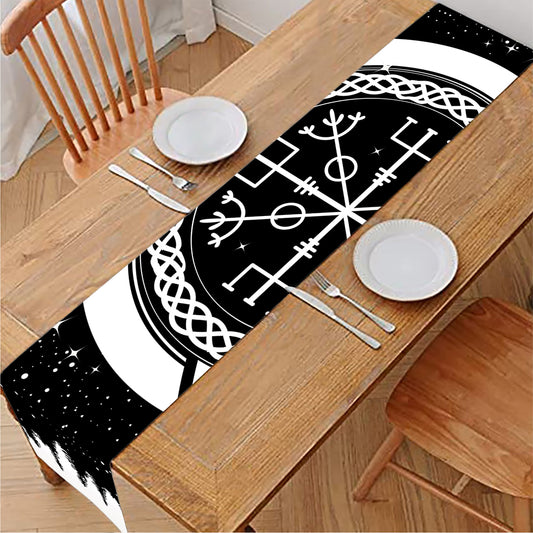 Viking Celtic Trinity Knot Print Table Runner