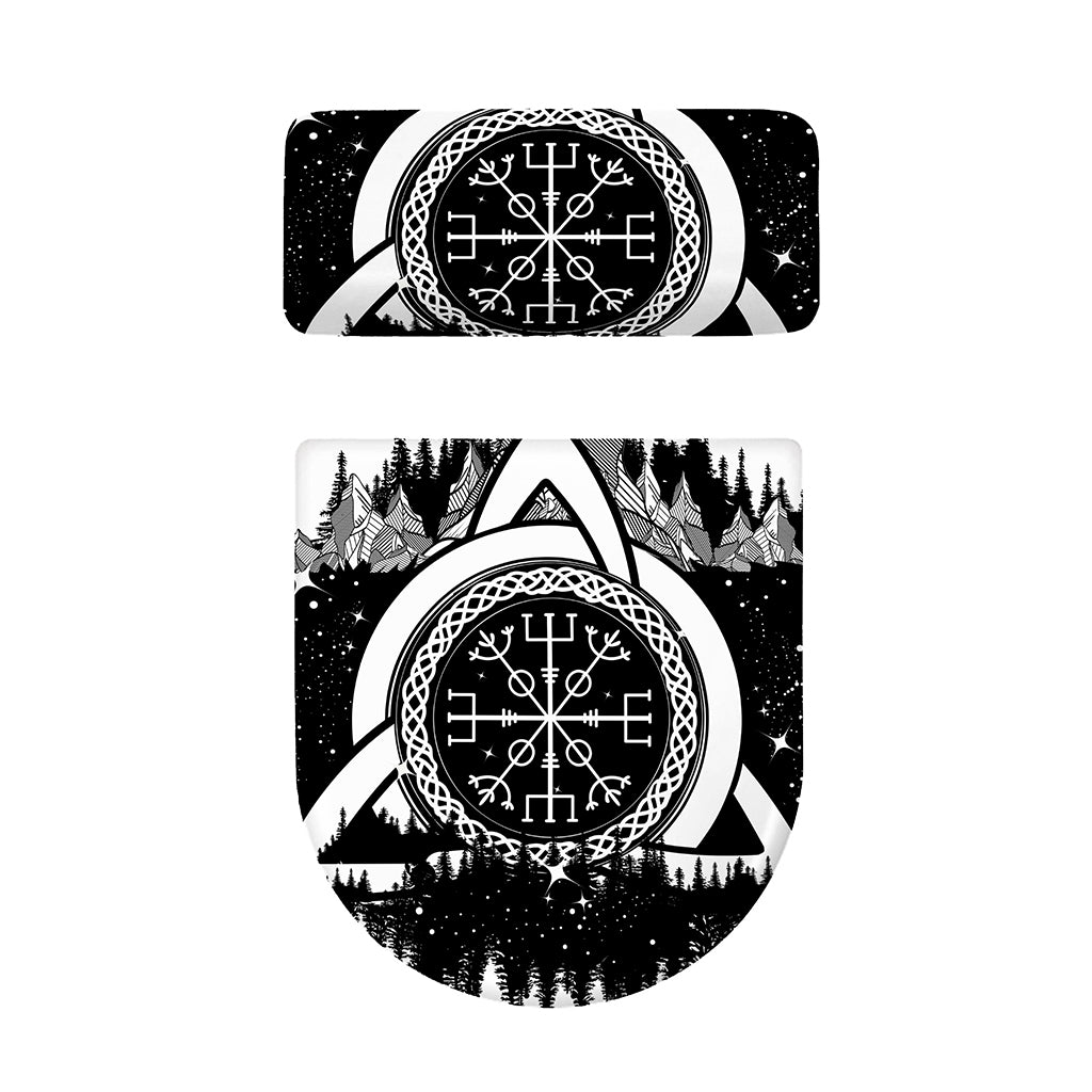 Viking Celtic Trinity Knot Print Toilet Lid And Tank Cover Set