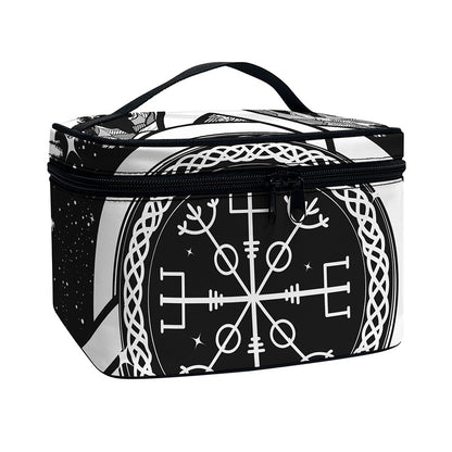 Viking Celtic Trinity Knot Print Travel Makeup Bag
