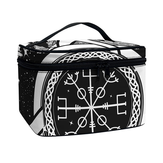 Viking Celtic Trinity Knot Print Travel Makeup Bag