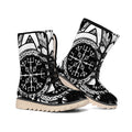 Viking Celtic Trinity Knot Print Winter Boots
