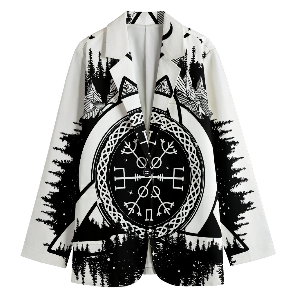Viking Celtic Trinity Knot Print Women's Blazer