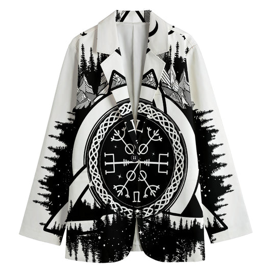 Viking Celtic Trinity Knot Print Women's Blazer