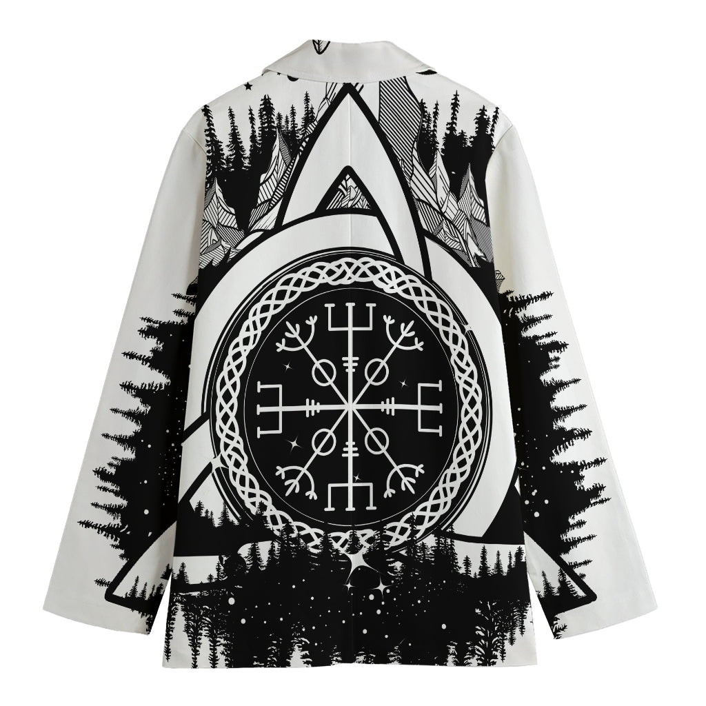 Viking Celtic Trinity Knot Print Women's Blazer