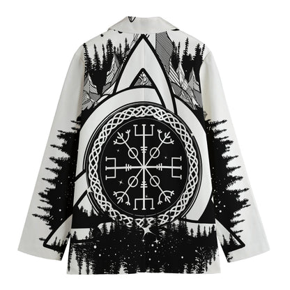 Viking Celtic Trinity Knot Print Women's Blazer