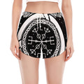 Viking Celtic Trinity Knot Print Women's Split Running Shorts