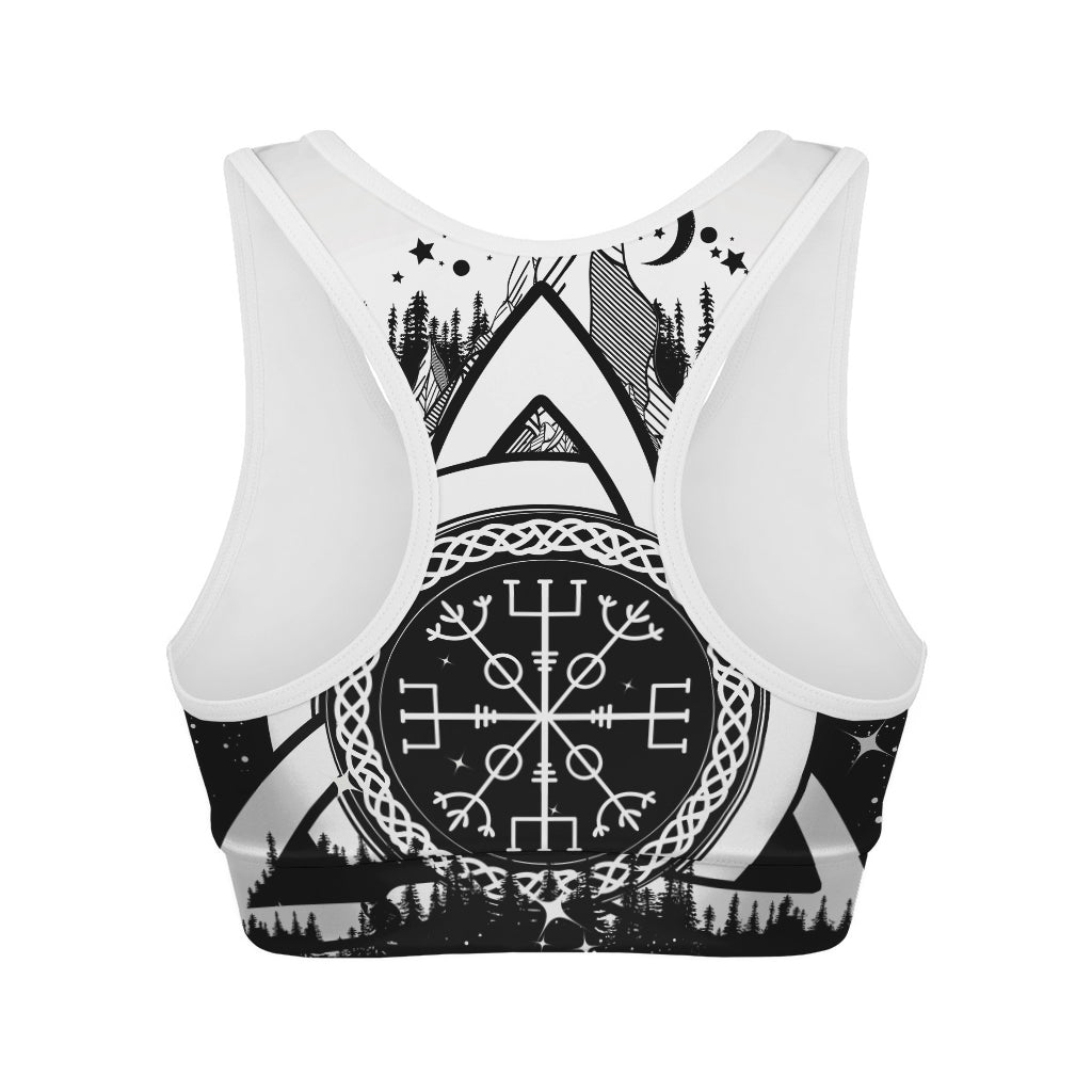 Viking Celtic Trinity Knot Print Women's Sports Bra