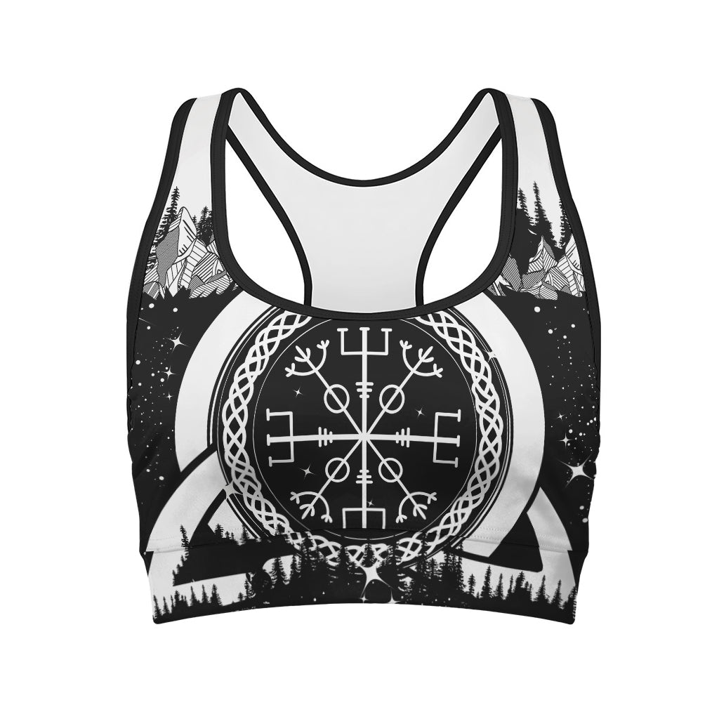 Viking Celtic Trinity Knot Print Women's Sports Bra