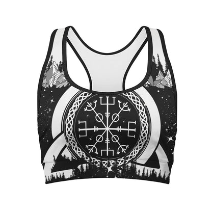 Viking Celtic Trinity Knot Print Women's Sports Bra