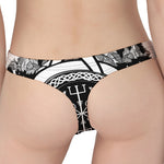 Viking Celtic Trinity Knot Print Women's Thong