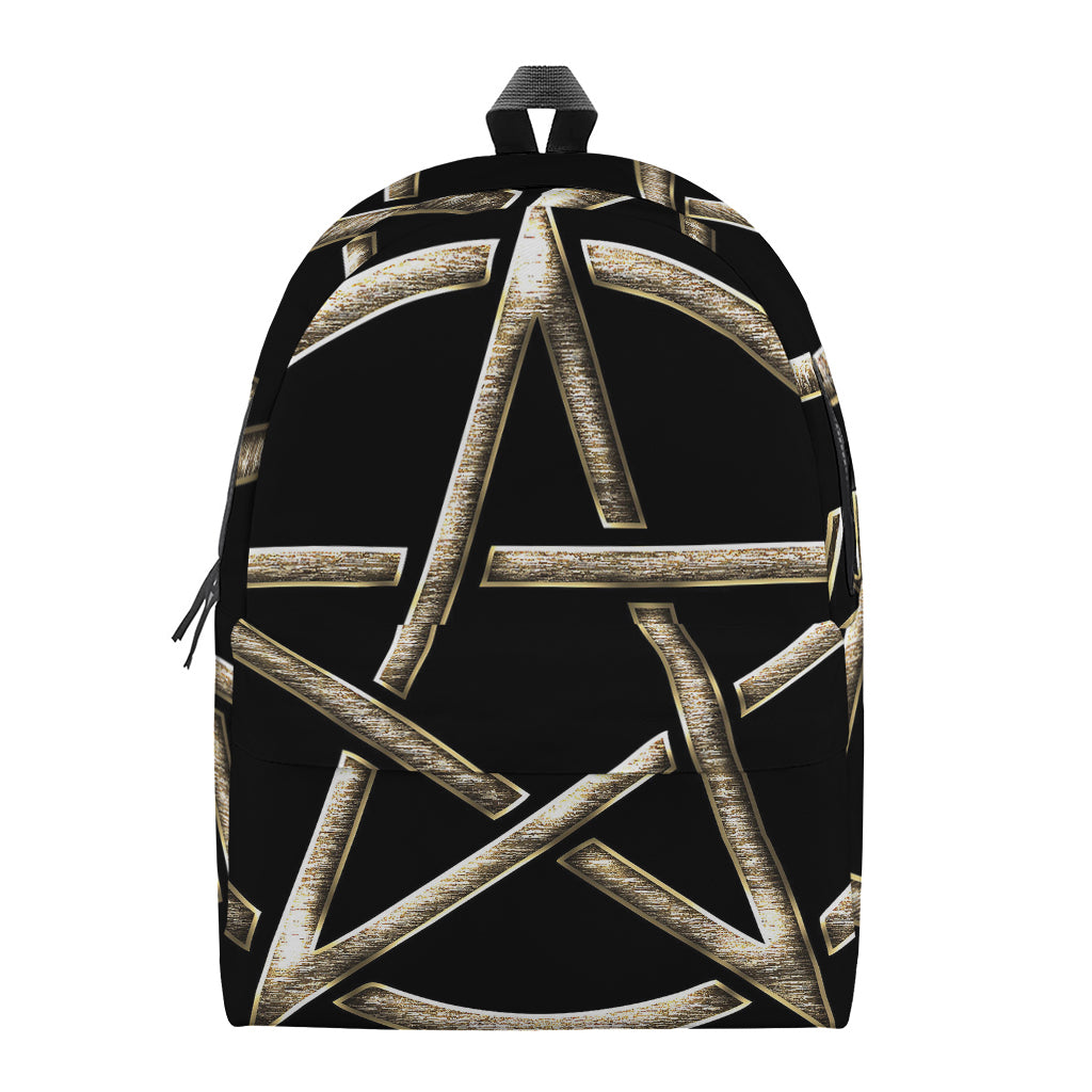 Viking Nordic Runes Pentagram Print Backpack